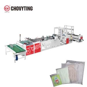 China 100PCS/Min Frosted Zipper Bag Making Machine , Self Sealing Clothes Bag Making Machine wholesale
