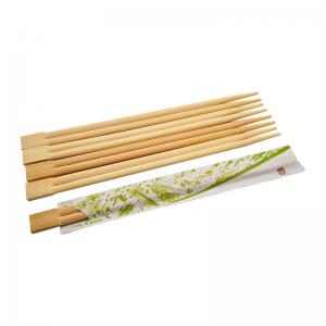 China Japanese Style Twin Bamboo Chopsticks Disposable Individually Paper Wrapped wholesale