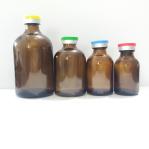 Sodium Calcium Borosilicate Molded Glass Vial 50ml 100ml Amber Glass Pharmaceuti