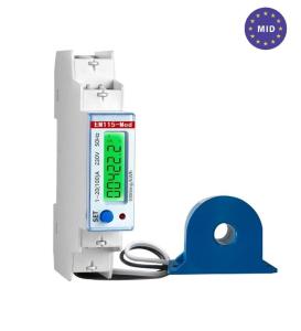 China Digital Clear Green Backlight Display Single Phase Bi-Directional Energy Meter wholesale