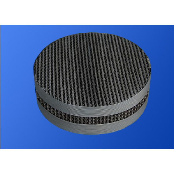 High Efficiency Metal Structured Packing For Low Pressure Drop And Throughput
