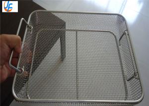 China Medical Sterilization Stainless Steel Wire Basket Special Weave 0.02mm Tolerance wholesale