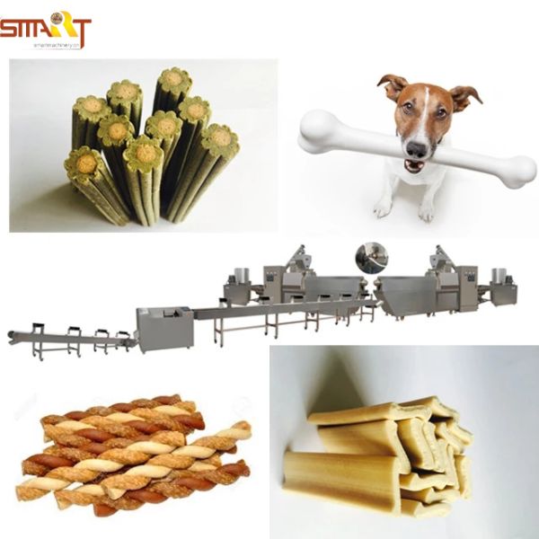 Dog Tooth Cleaning Extrusion 45kw Pet Treat Machine
