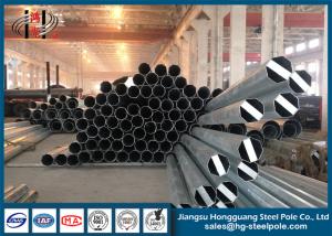 China Minimum Yield Strength 345 MPA Steel Conical Steel Utility Poles 25m Electrical Power Pole on sale