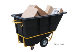 China Black 500Litre Rotational Molded Heavy Duty Tilt Trucks wholesale