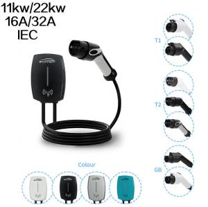 China Ev Wallbox Charger 7kw Electric Car Ev Charging Station 3.5KW 7KW 11KW 16A 32A SAE wholesale
