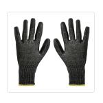 Breathable Black PU Palm HPPE Cut Resistant Gloves For Light Industry