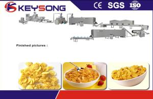 China Twin Screw Extruder Corn Flakes Making Machine , Corn Flakes Processing Line Machine wholesale