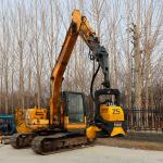 Forestry Log Loader Crane Grab Felling Machine Diesel Outdoor Logging Harvester