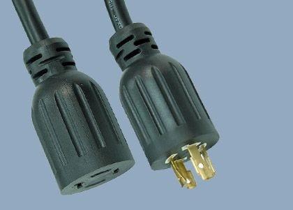 UL CUL CSA 3 Pole Prong NEMA L14-30P to L14-30R 30A 125V 250V Twist Locking