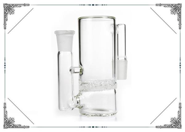 4.7 Inches Fritted Perc Glass Ashcatchers 90 Degree For Glass Bong Hookah
