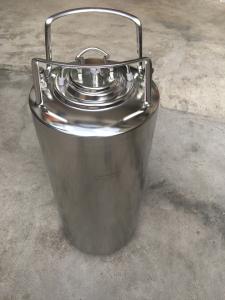 China 5 Gallon Ball Lock Soda Keg With Pressure Relief Valve And Lids on sale