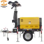 Mining Hydraulic Lifting Diesel Light Tower Portable Led Light Towers 7.5m