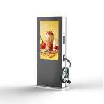 55inch EV Charging Post Outdoor Advertising Display IP65 Waterproof High