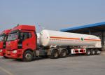 51550L Capacity LNG Tanker Semi Trailer With 3 Axles