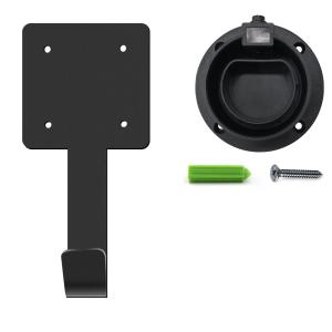 China IEC62196 Type 2 EV Plug Holder Black Steel With Cable Management wholesale