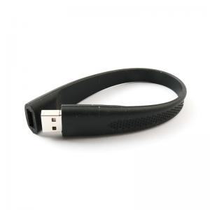 China 2.0 3.0 Silicone Wristband USB Flash Drive Bracelet Upload Data For Free on sale