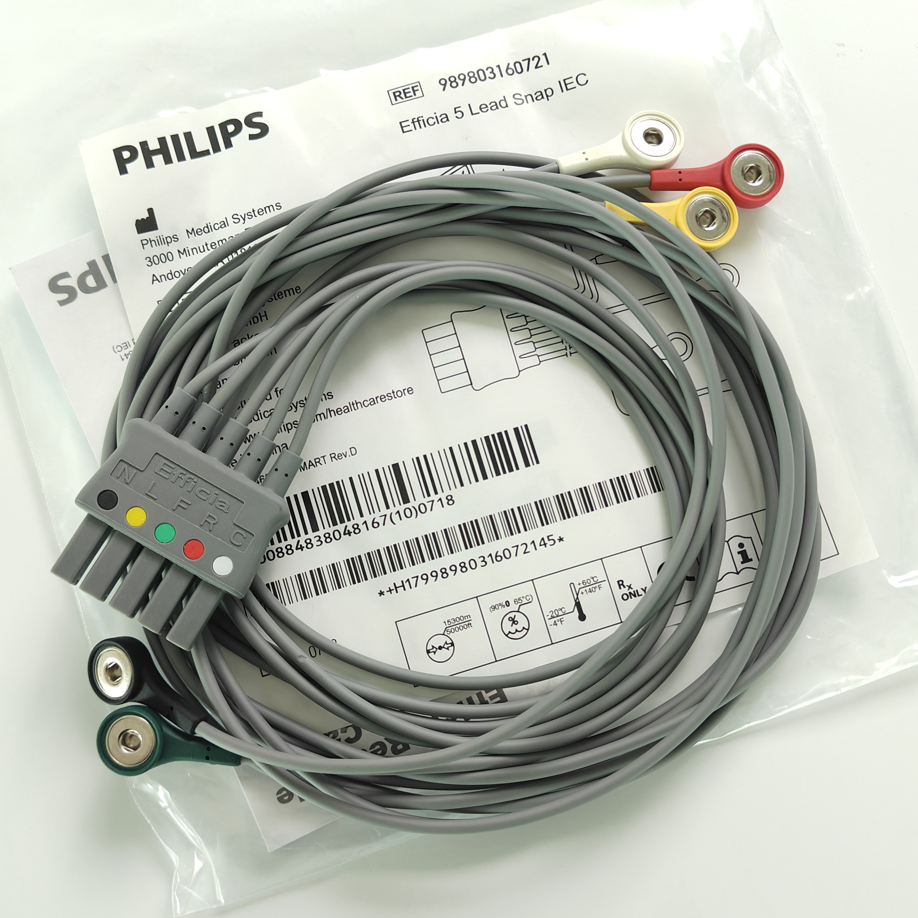 PHILIP Efficia 5 Lead Snap IEC REF 989803160721