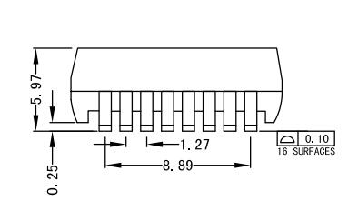 CA-005 16 Pins Lan Discrete Transformer Modules Common Mode Choke LP1106ANL