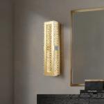Rustproof Contemporary Gold Crystal Wall Sconce Lighting Electroplating