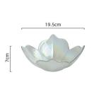Hand Made Flower Shape Solid Color Glass Bowl