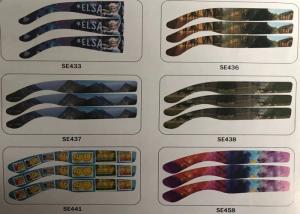 China PET PP Material Thermal Transfer Stickers For Glasses Frames 50 Packs / Carton wholesale