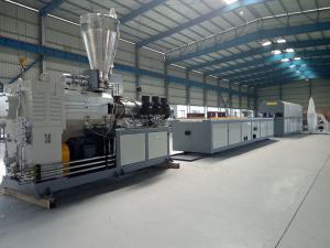 China Waterproof Wpc Decking Extrusion Line Saw Cutter Outdoor wholesale