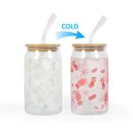 24ozcolor Changing Plastic Cup Christmas Tumbler With Straw