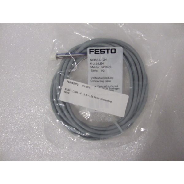 0.8kV 2.5m Festo Connecting Cable NEBS-L1G4-K-2.5-LE4 Field Device End