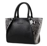 2016 new European and American fashion handbags serpentine Messenger bright skin