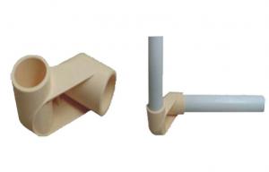 China Right Angle Stamping Plastic Pipe Joints Fittings ISO9001:2008 wholesale