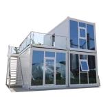 Contemporary Two Layers Flat Pack Container Prefab House For 20ft 40ft