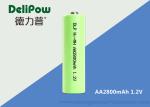 2800mAh 1.2 V Nimh Rechargeable Batteries , Rechargeable Nimh Batteries AA OEM