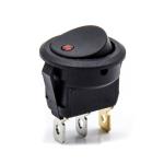 3 Pin Snap In ON / OFF 12v 20A Car / Boat Spst Round Rocker Switch