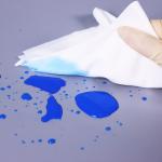 Laser Cut Cleanroom Microfiber Wipes 4x4 400pcs 105g Polyester Knit Cloth