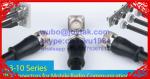 4.3-10 female connector solder type with flange square for antenna base All