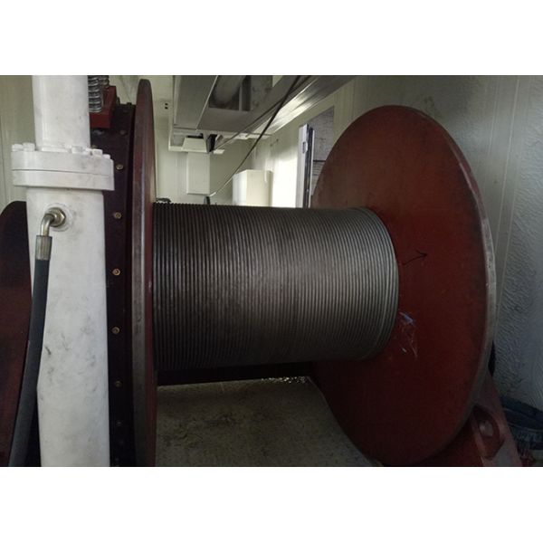Wire Rope Offshore Boat Lifting Winch Wireline Winch With Spooling Device