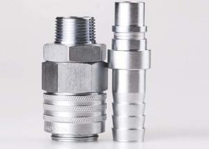 China Semi - Automatic Type Pneumatic Quick Disconnect Couplings QKD-Z In Carbon Steel wholesale