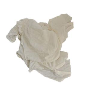 China Recycled White T Shirt Industrial Cotton Rags wholesale