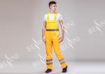 Double Stitching Safety Work Clothes High Visable Orange Jacket Bib Pants Suit