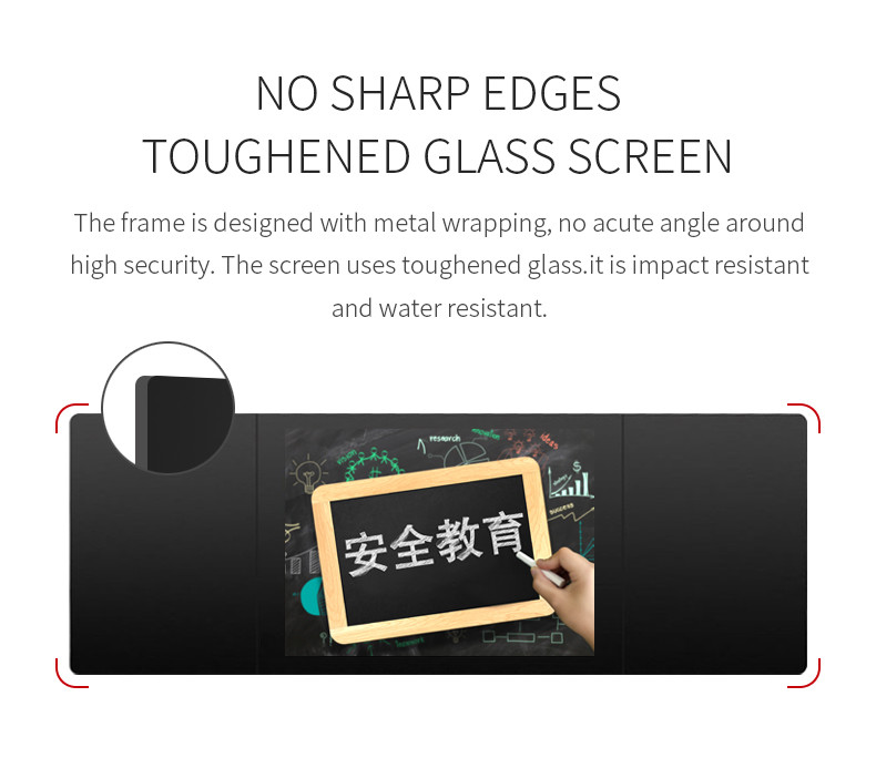 75 86 Inches Nano Smart Electronic Touch Screen Blackboard For Teaching