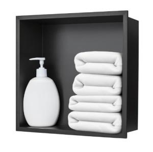 China Upgrade Your Bathroom Storage with a Modern Stainless Steel Niche Shelf and LED Light wholesale