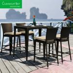 NO Folded Leisure Garden Bar Table and Modern Design All Weather Durable Outdoor