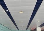 Indoor Decoration Aluminum Suspended Strip Ceiling Panel Beveled Edge Eco
