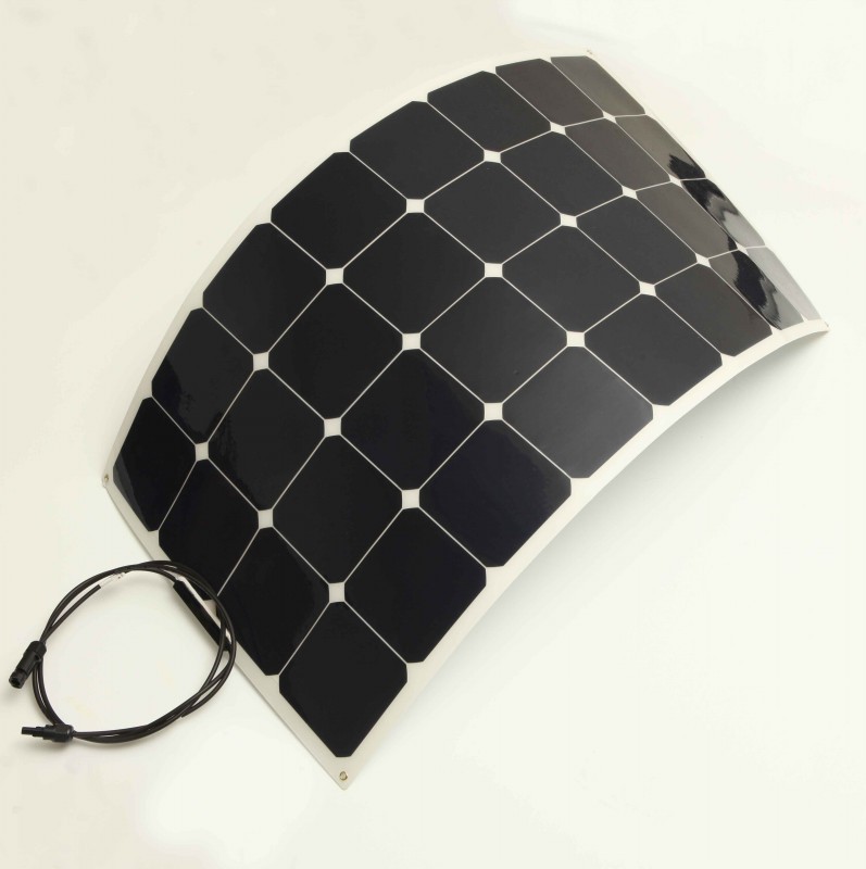 Hot selling 120W semi flexible solar panel A grade
