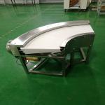Stainless Steel 90 Degree Curve Conveyor , 90 Degree Turn Belt Conveyor