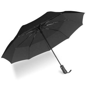 China Summer Commercial Photo Portable Auto Open Umbrella Large Fold Umbrella Black wholesale