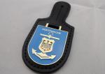 Fashion Customized HUSTENWACHE PU Leather Pocket Badge for Promotional Gift