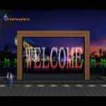 Decorative Water Fountain Drawing RGB Underwater Light