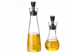 China 17 Oz Transparent Glass Olive Oil Bottle , Olive Oil Decorative Bottles wholesale